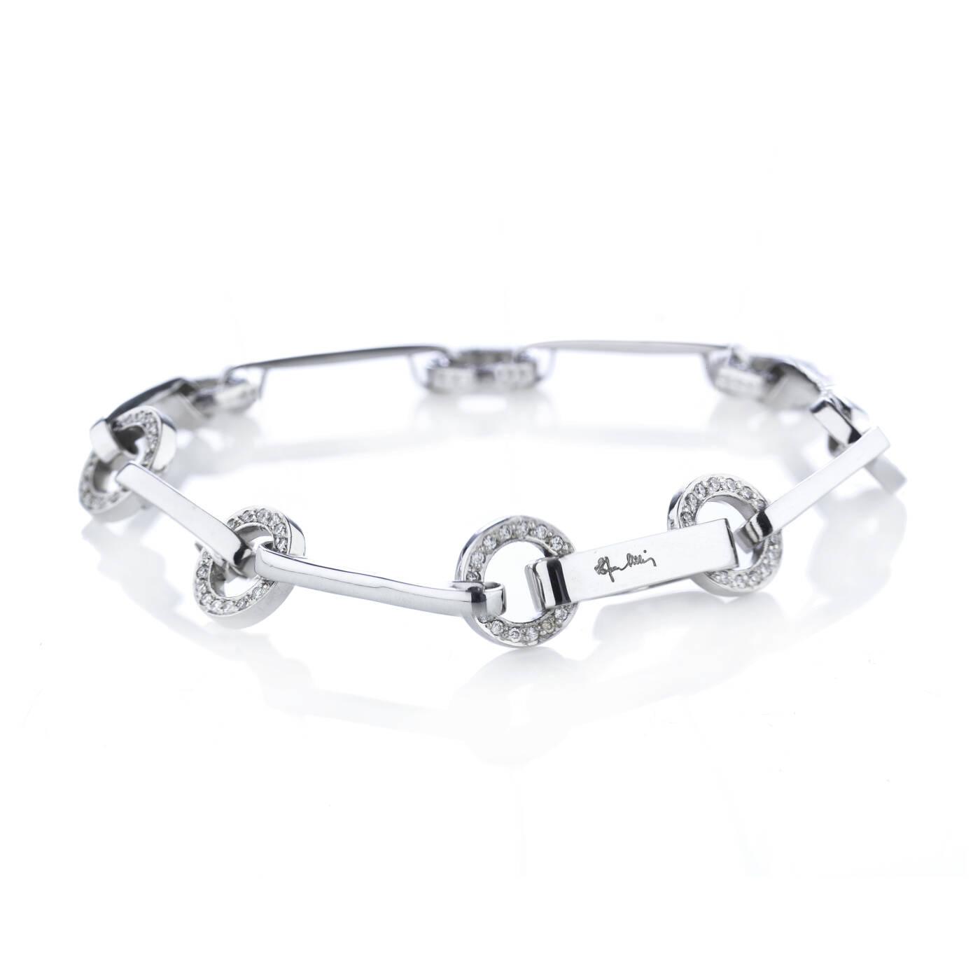 Ring Chain & Stars Bracelets White gold