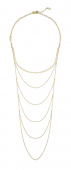 CU draped Necklaces Gold 90 cm