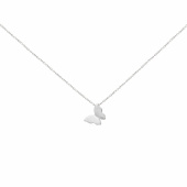 Butterfly Necklaces Silver 40-45 cm