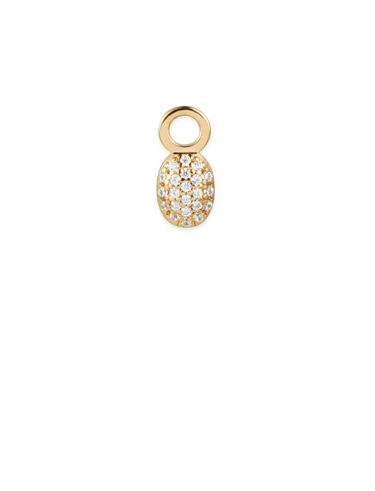 Love Bead Charm berlock Diamonds Gold