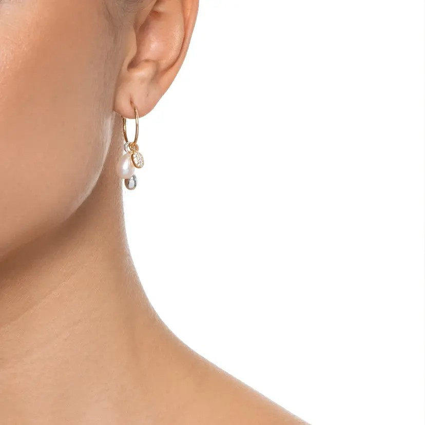 Love Bead Charm berlock Diamonds Gold