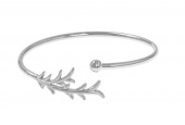 Tree twig bangle brace Bracelets Silver