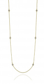 Cubic long chain Necklaces Gold