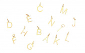 Letters bokstäver A-Z Gold