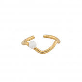 One Pearl ring Gold