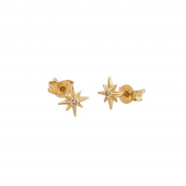 One star small Earring Gold