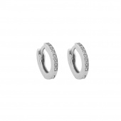 One round multi stone Earring Silver