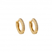 One round multi stone Earring Gold