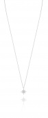 One star Necklaces Silver 41-45 cm