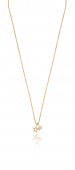 Double star pendant Necklaces Gold 42-47 cm