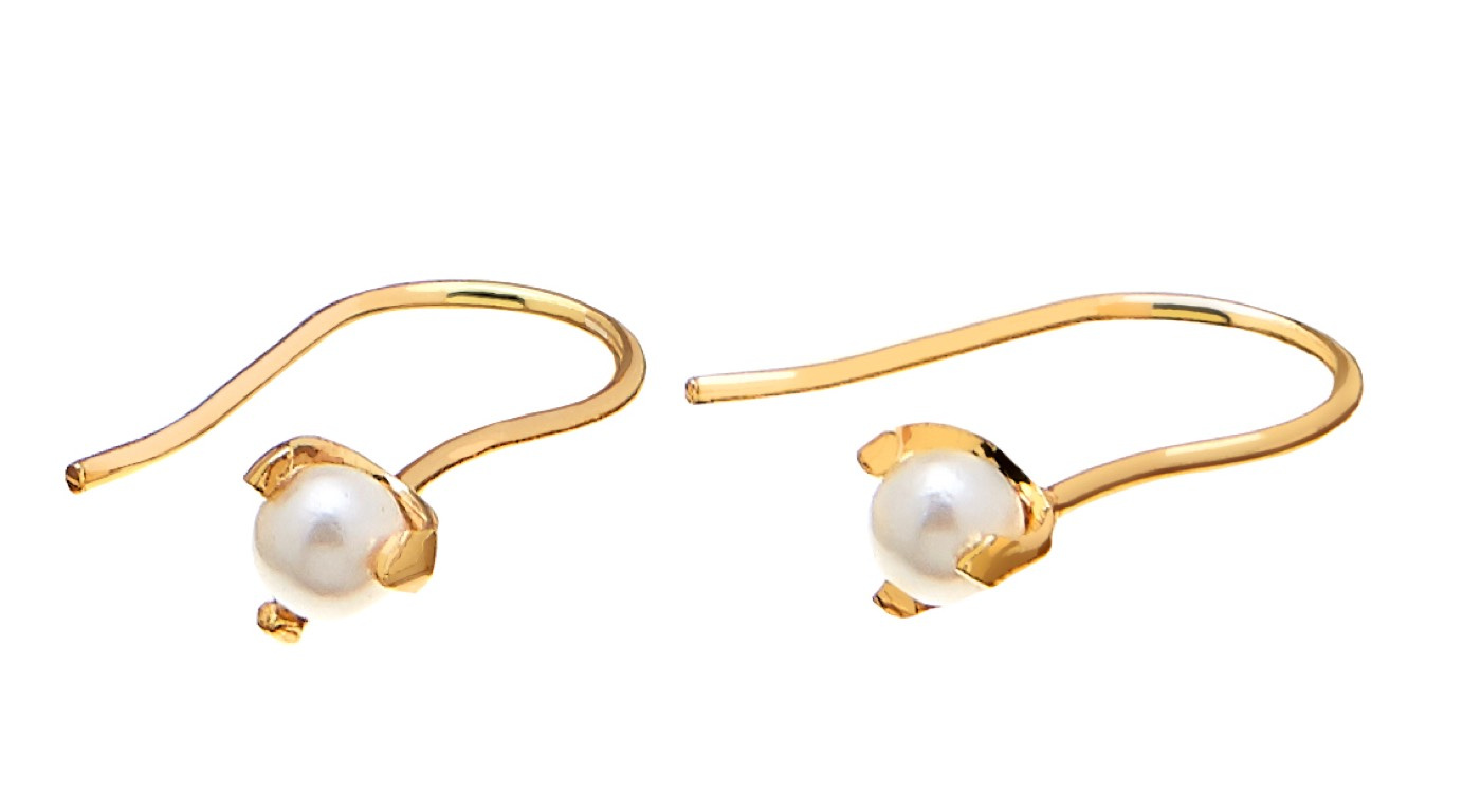 Pearl short Earring Gold