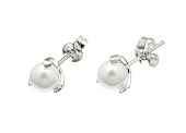 Pearl small stud Earring Silver