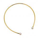 Pearl bangle Necklaces flex Gold