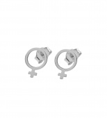 Letters Venus small Earring Silver