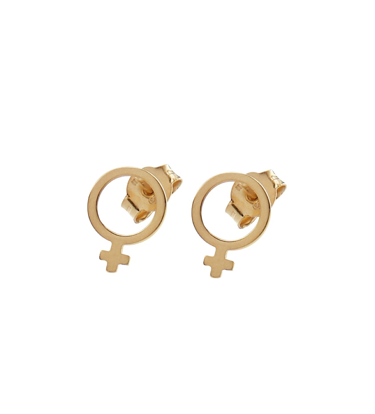 Letters Venus small Earring Gold