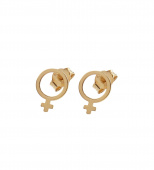Letters Venus small Earring Gold