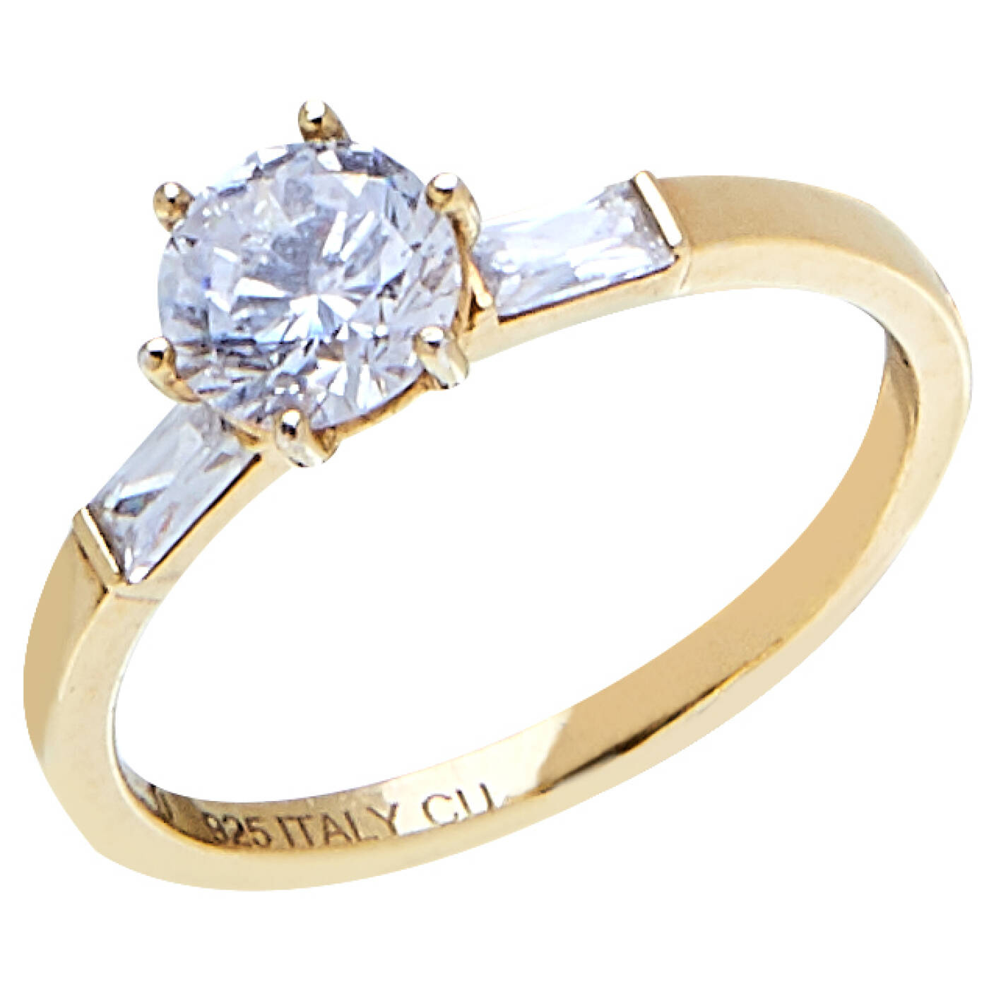 Two tripple stone ring Gold