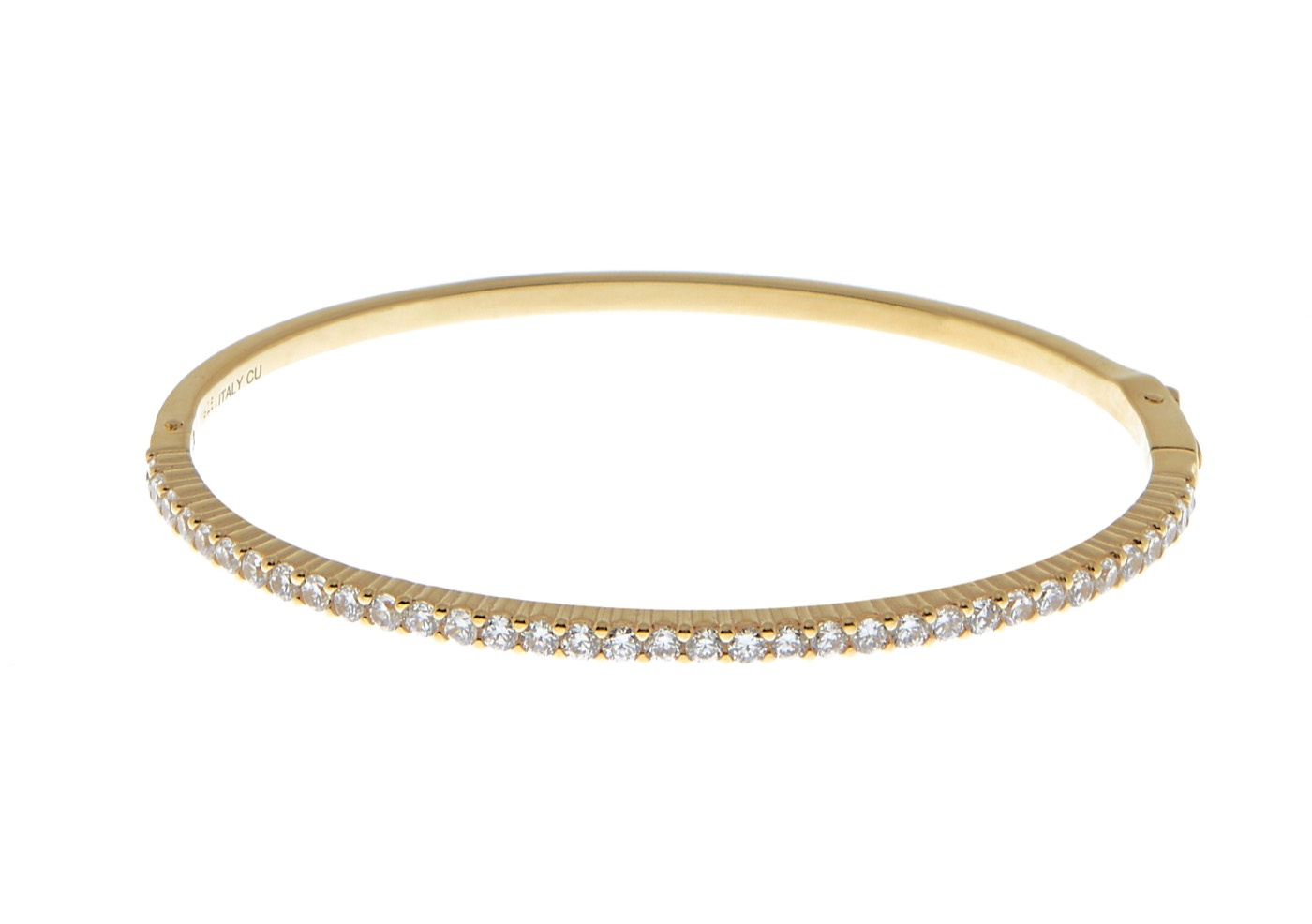Two bangle brace Bracelets - Gold