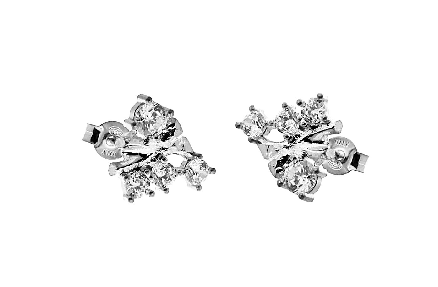 Two kluster Earring - Silver