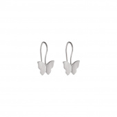 Butterfly short ear Earring (silver)