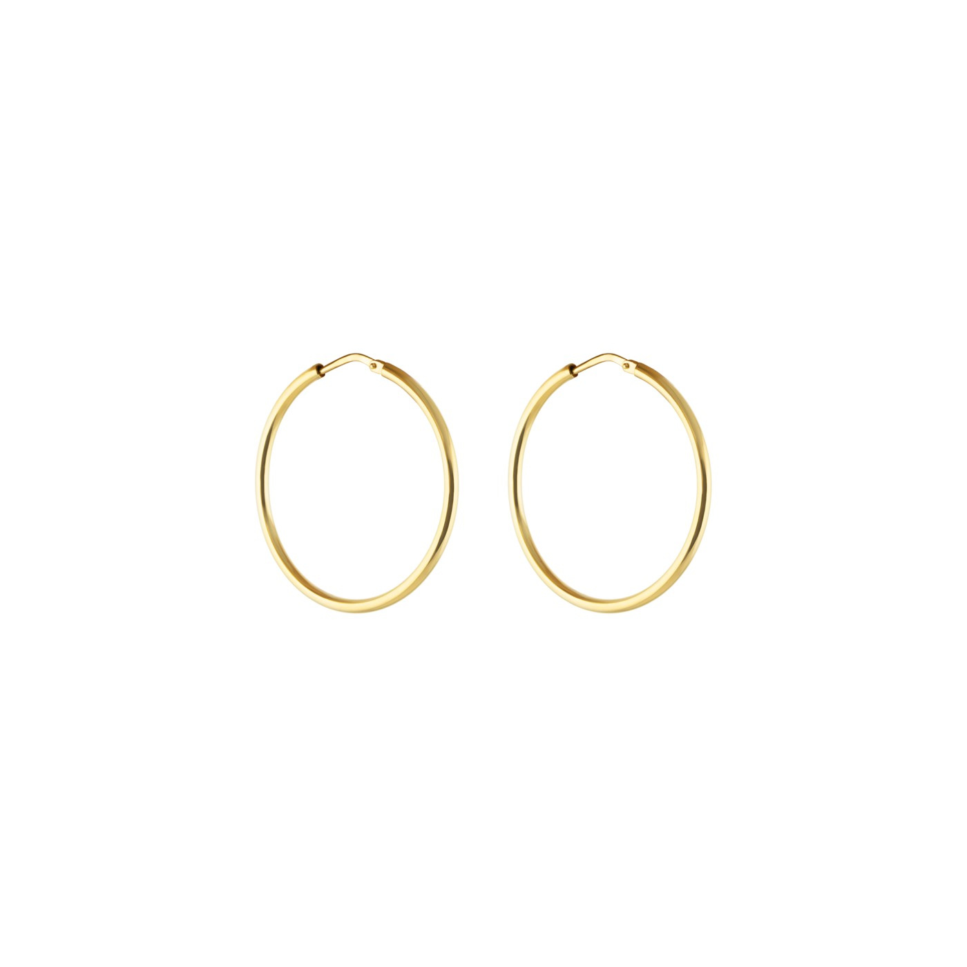Letters small hoop Earring Gold