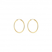 Letters small hoop Earring Gold