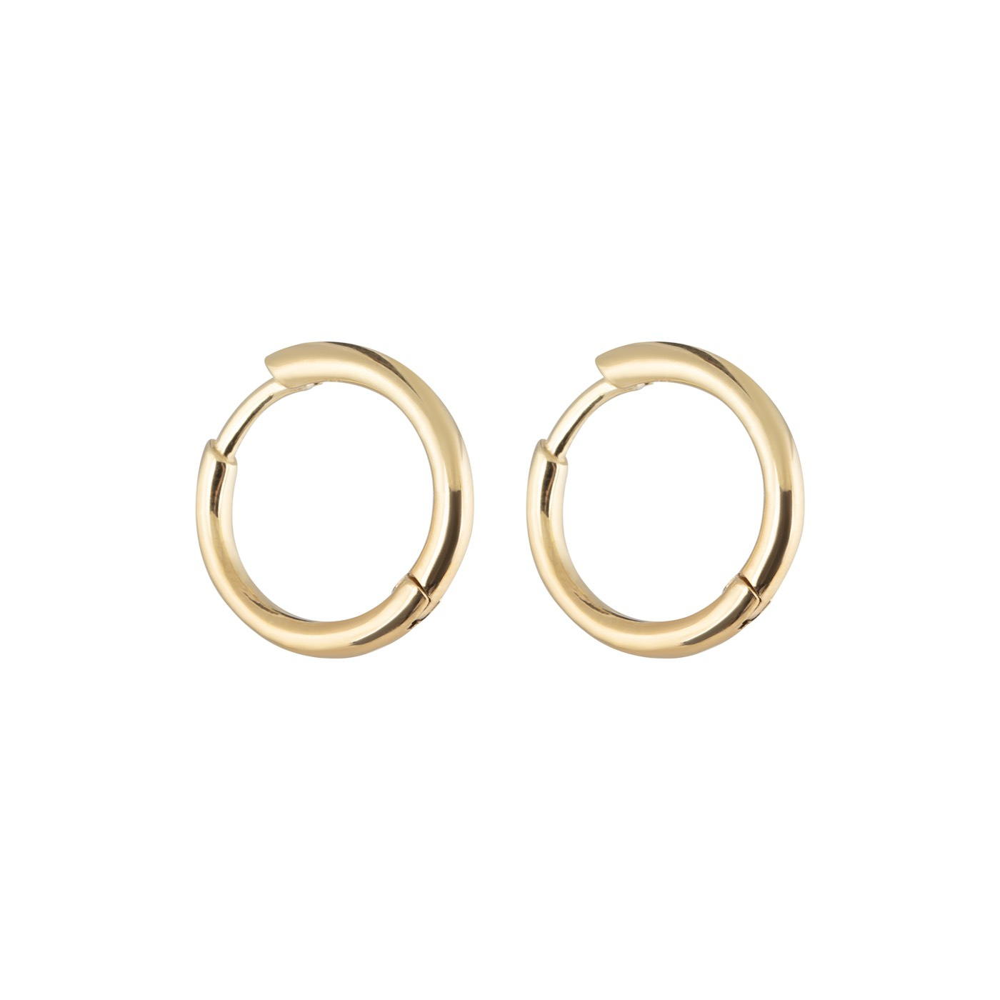 Letters round Earring Gold