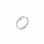Loop stone ring Silver 16/17 Loop stone ring Silver 16/17