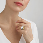 CURVE Ring SILVER Gold