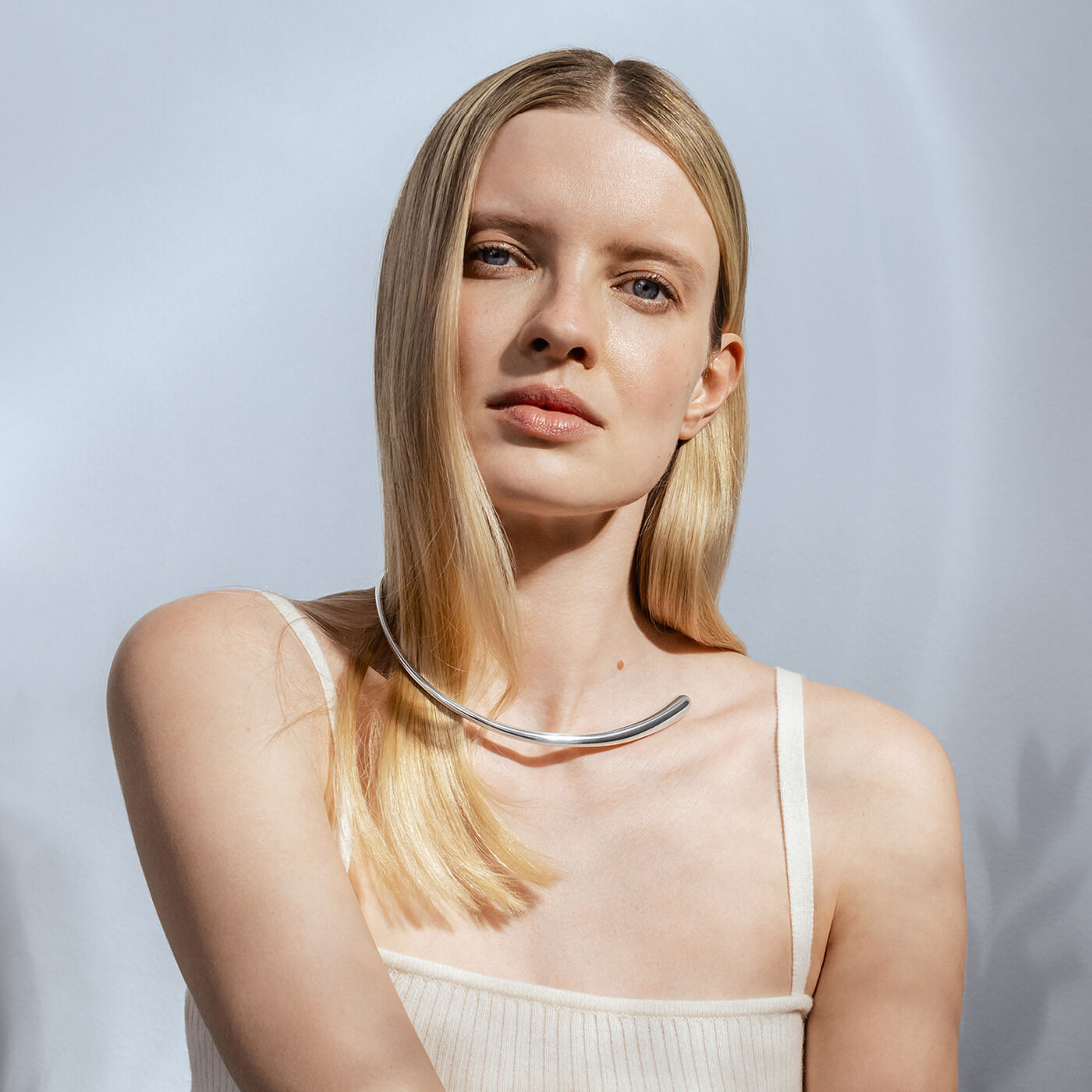 MERCY NECKRING Halsring Silver