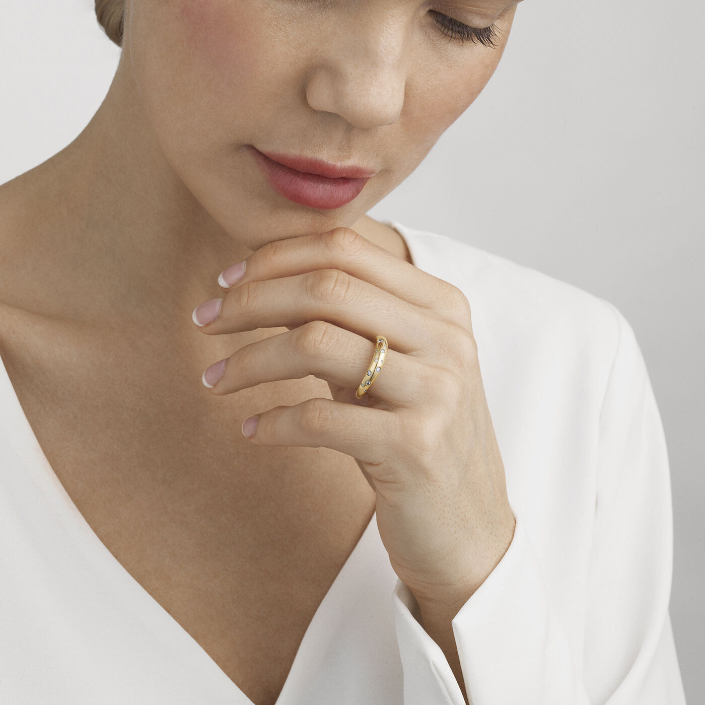 OFFSPRING Ring Diamonds 0.14 ct Gold