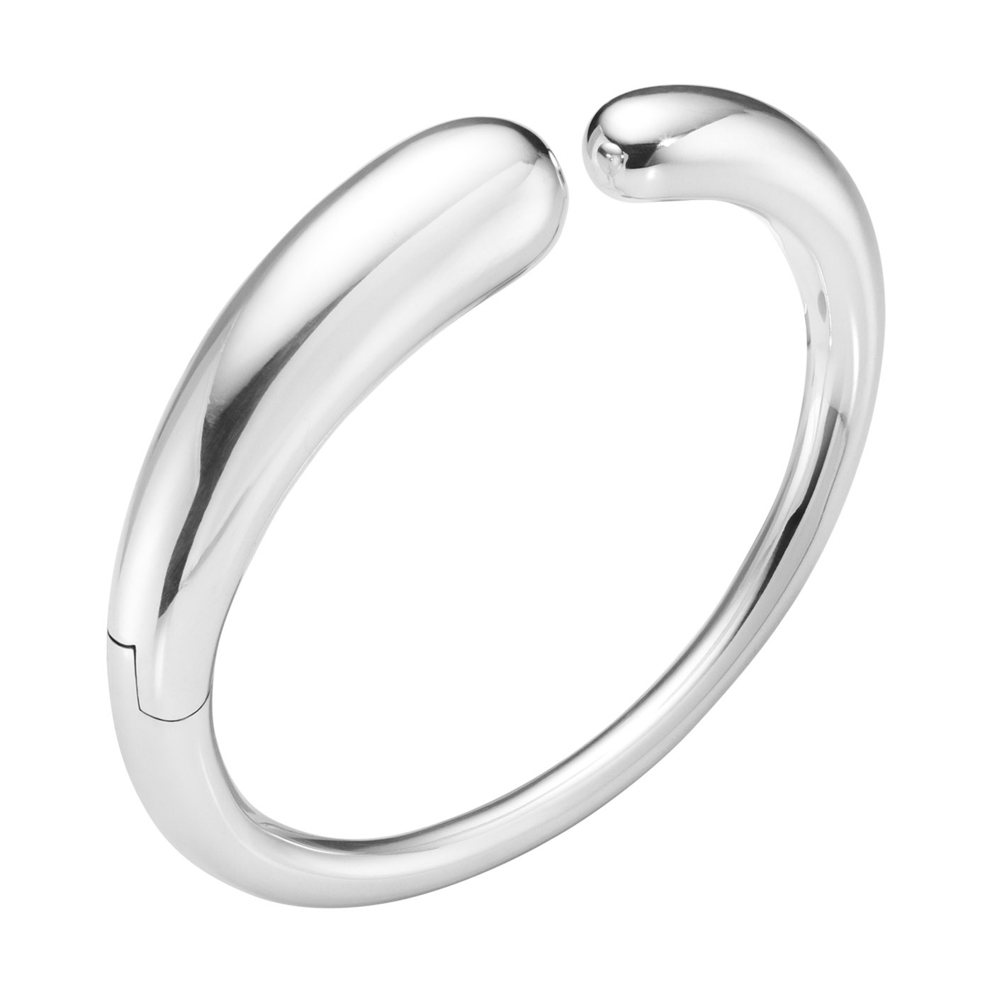 MERCY HINGED BANGLE Bracelets Silver