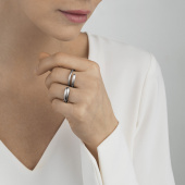 MERCY DOUBLE Ring Silver