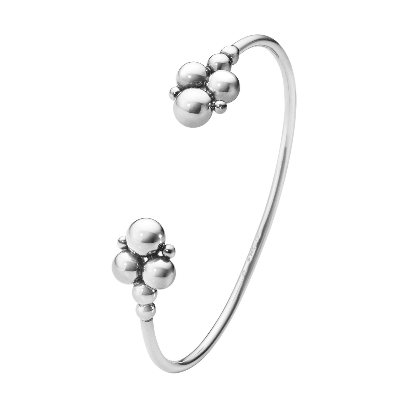 MOONLIGHT GRAPES OPEN BANGLE Bracelets Silver