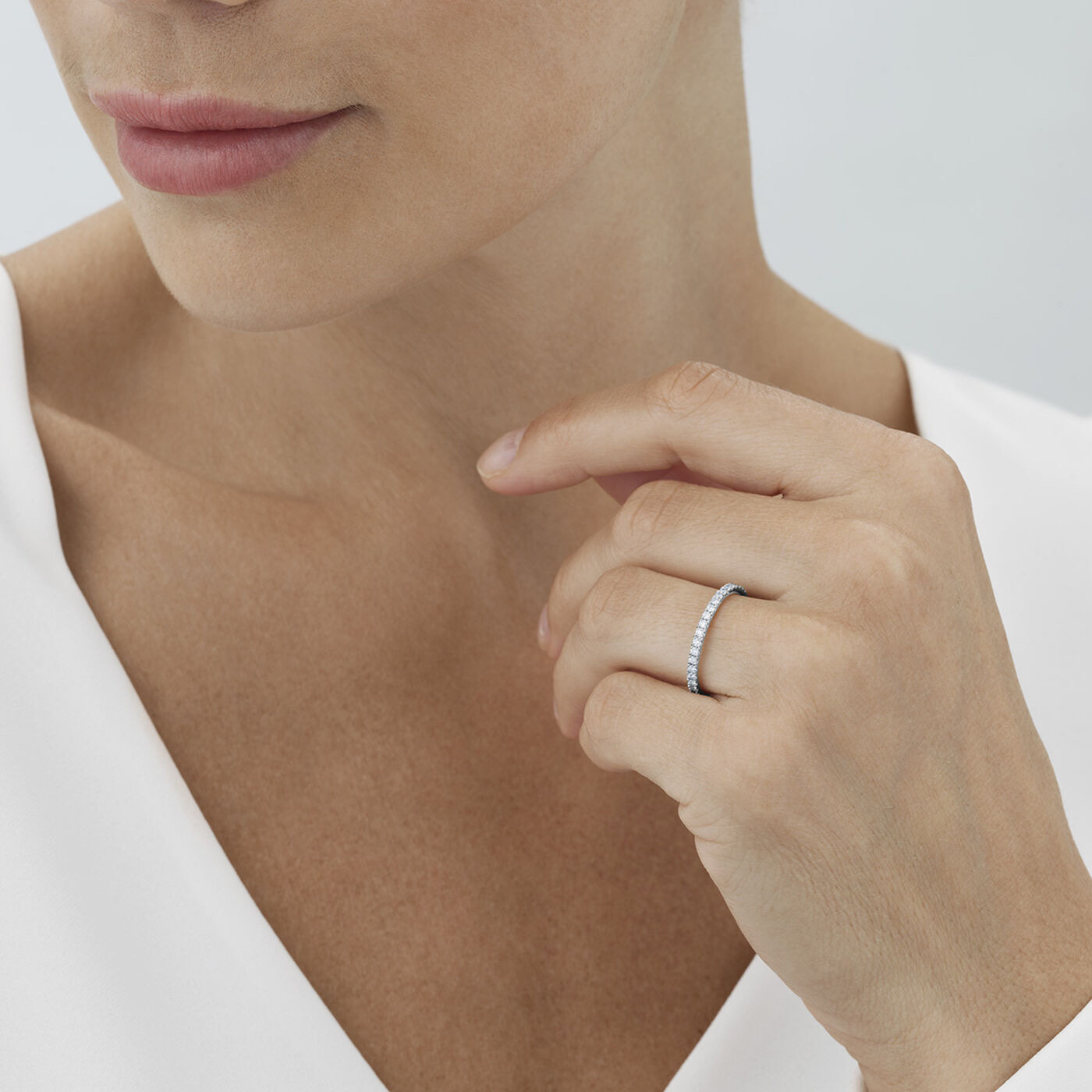 AURORA Ring Diamonds 0.41 ct White gold