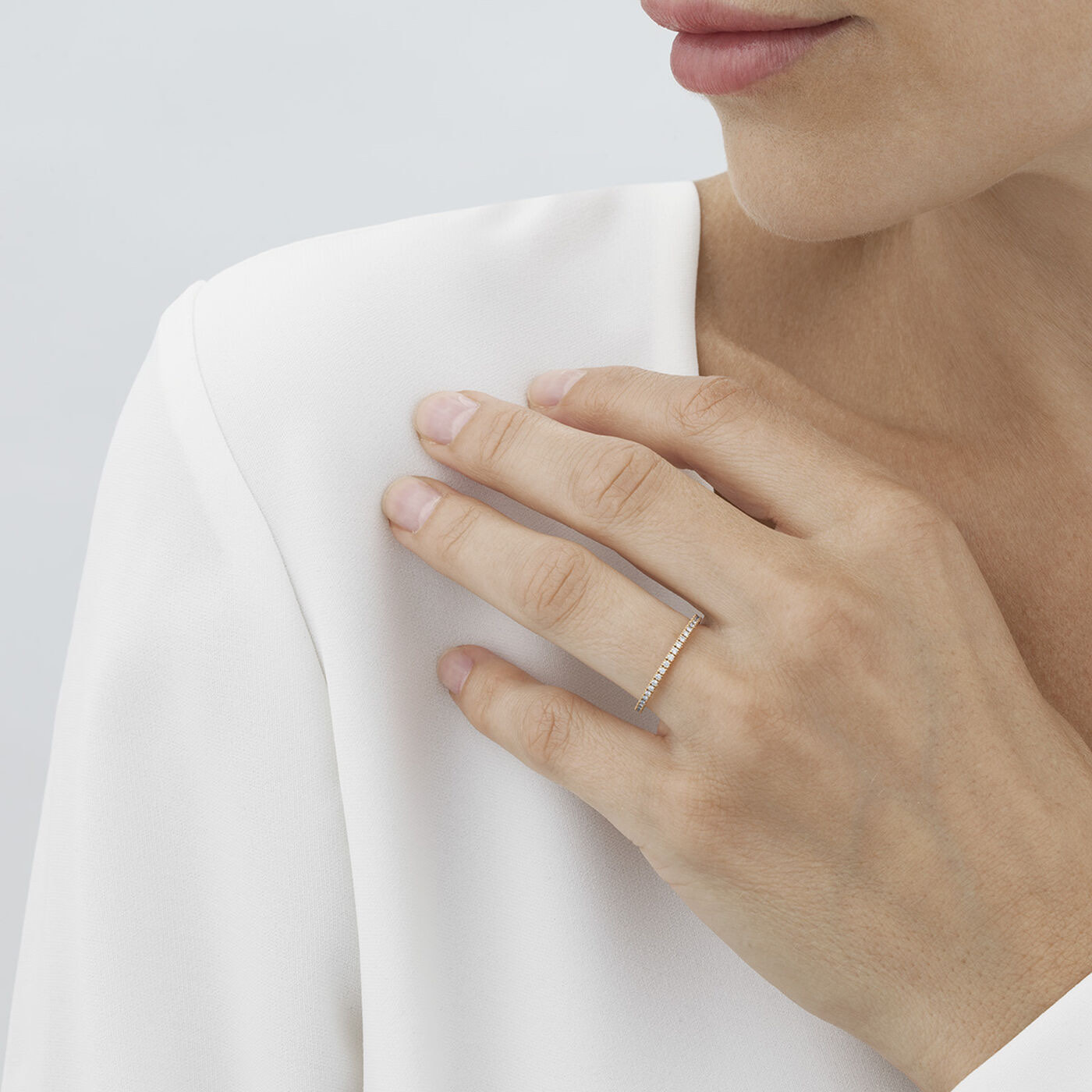 AURORA Ring Diamonds 0.22 ct White gold