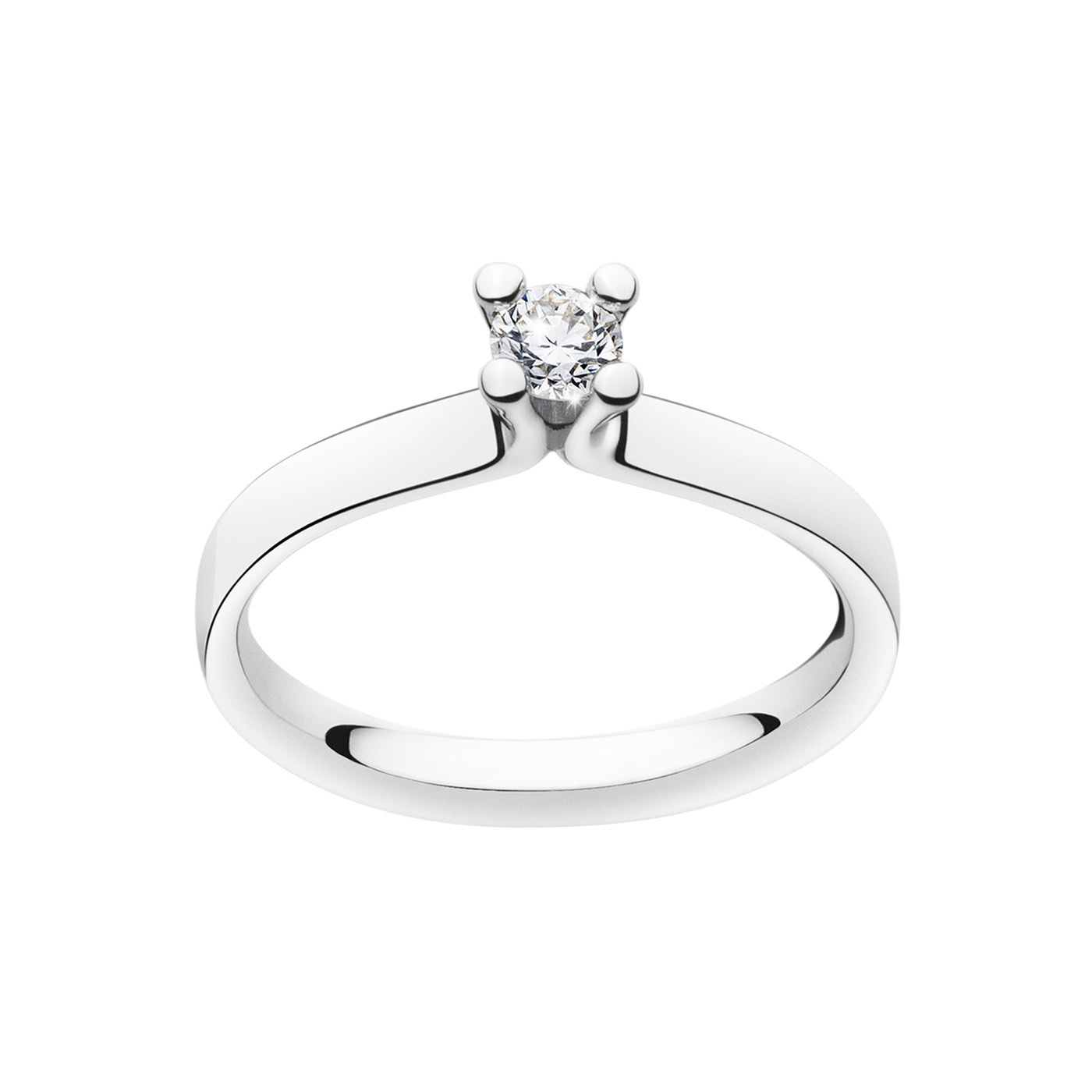MAGIC SOLITAIRE Ring Diamonds 0.20 ct White gold