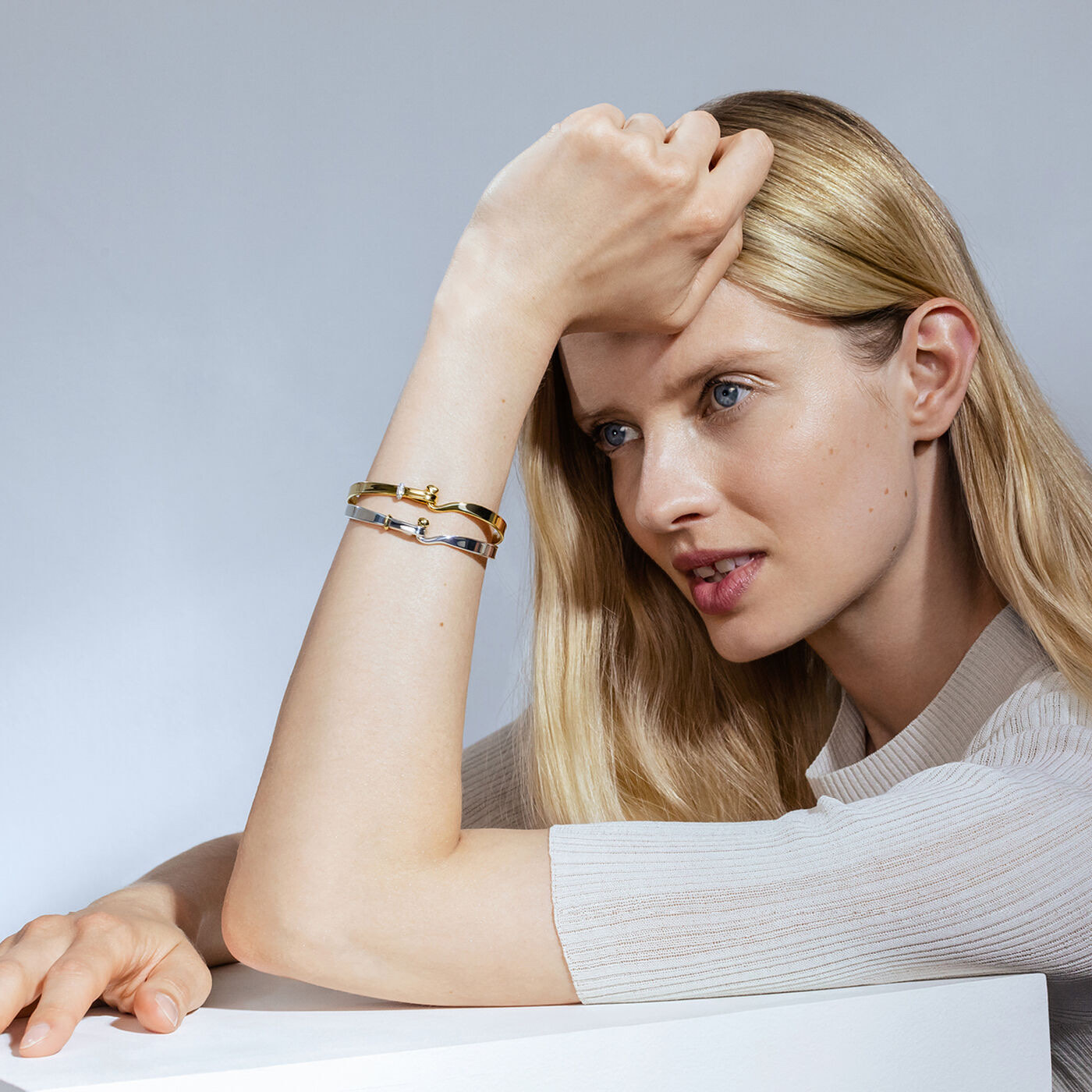 TORUN BANGLE Bracelets Gold Diamonds 0.08 ct White gold