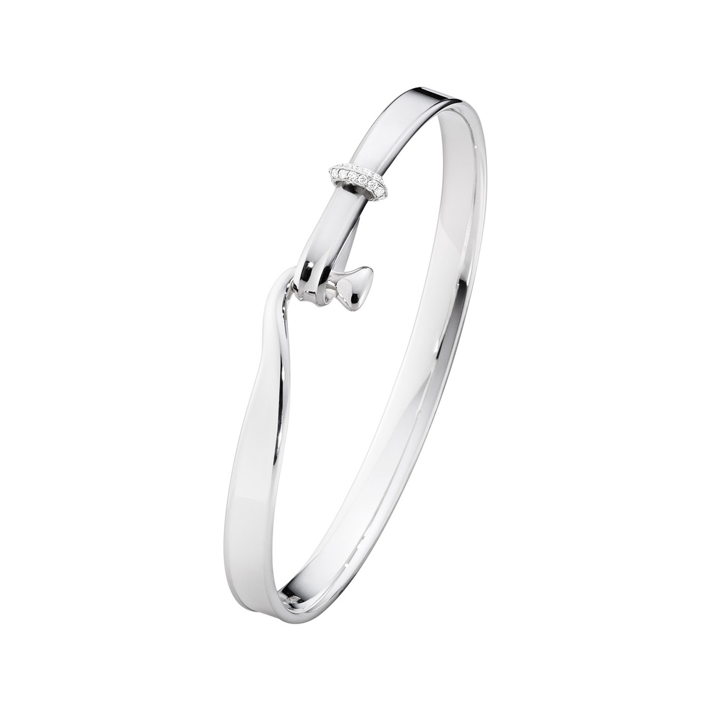 TORUN BANGLE Bracelets Diamonds 0.08 ct Silver