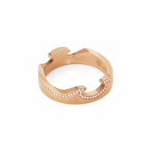 FUSION END Ring Rose gold Diamonds 0.15 ct