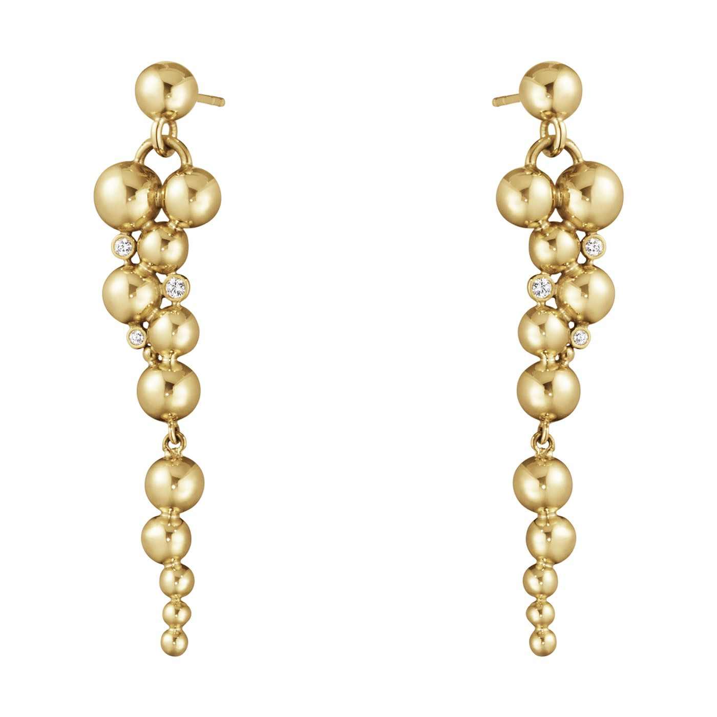 MOONLIGHT GRAPES Earring Gold Diamonds 0.07 CT