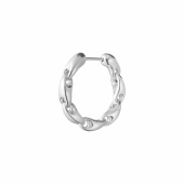 REFLECT CHAIN HOOP Silver Left