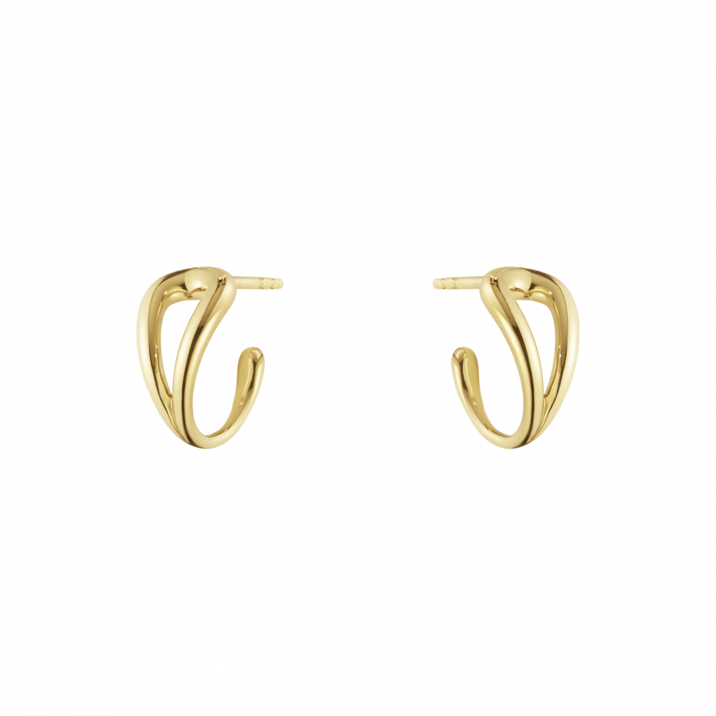 MERCY SWIRL EARHOOP GOLD