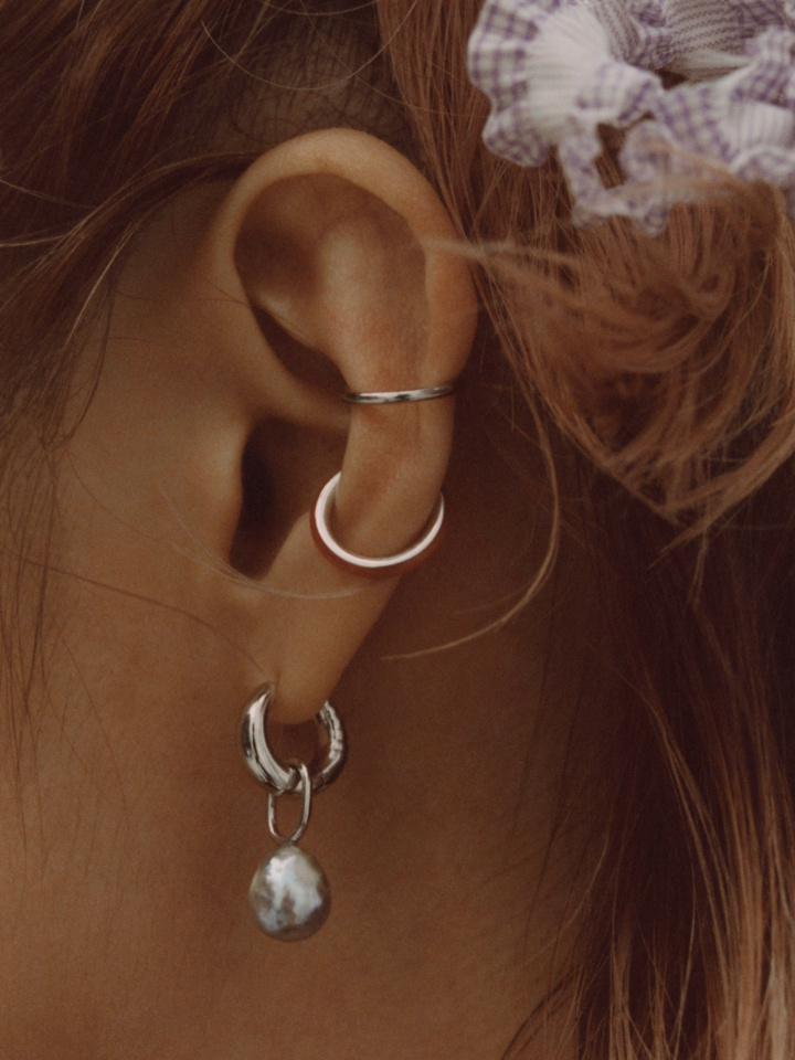 Twin Mini Ear Cuff Silver