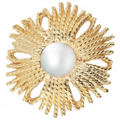 Gatsby big Pearl ring Gold