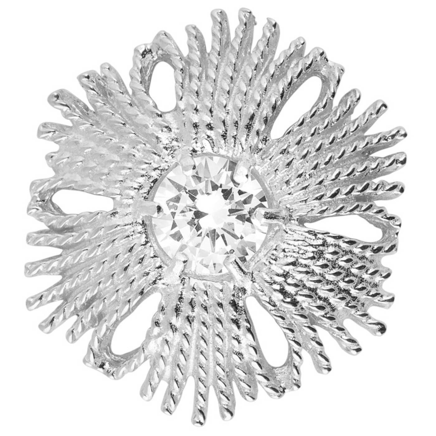 Gatsby big stone ring Silver