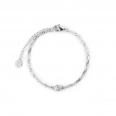 Cubic single brace Bracelets Silver