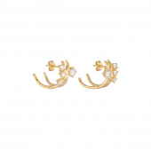 Cubic kluster Earring Gold
