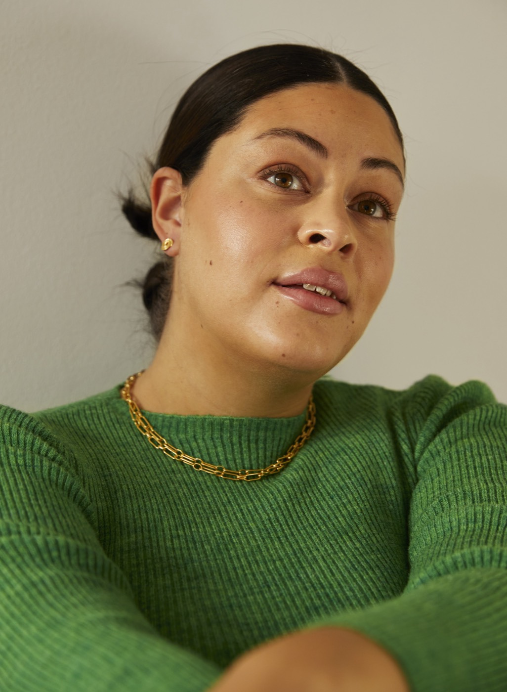 Globe clip neck gold 90-95 cm