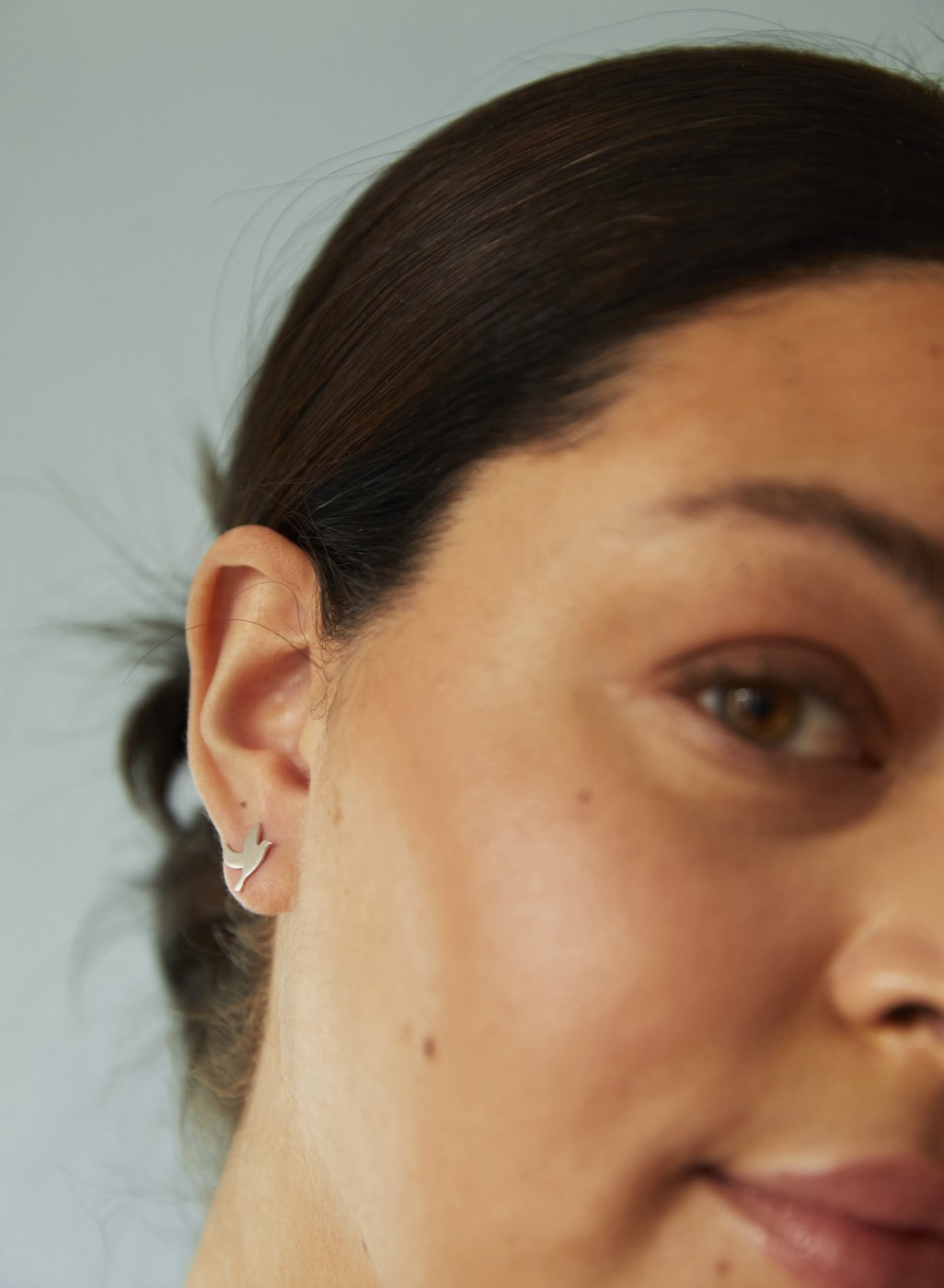 Peace small ear silver